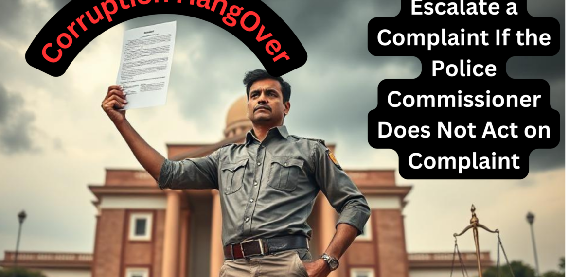 Corruption HangOver - Escalate a complaint if Police Commissioner does not act on Complaint